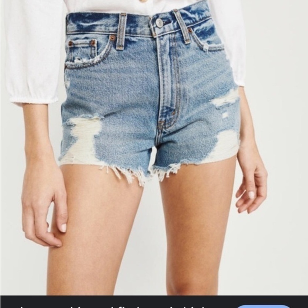 Abercrombie & Fitch Annie High Rise Denim Shorts size 26/ 2